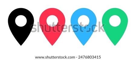 location pin icon vector. symbol, sign, app