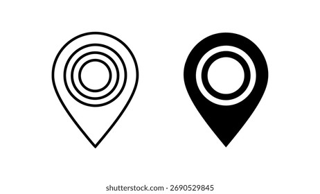 Locación Pin Iconos marcador de navegación