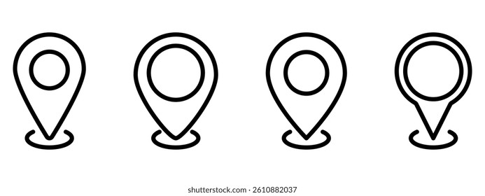 Location pin icons.Location pin icon collection