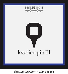 location pin II vector icon