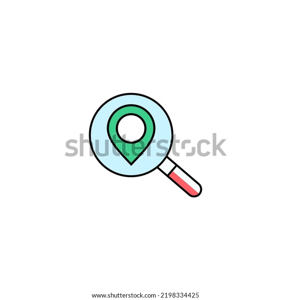 Location Pin Illustration Vector Graphic Good Stock Vector (Royalty