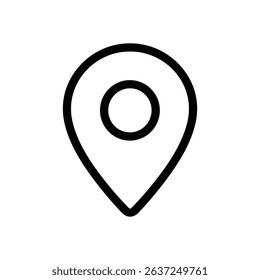 Location pin indicating a specific place illustration design element