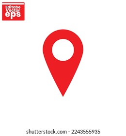 Pin einzeln auf weißem Hintergrund.