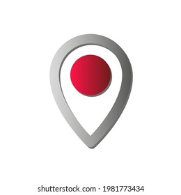 location pin logo. icon vector