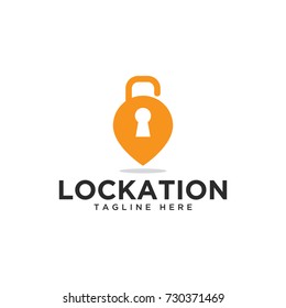location pin map design logo template