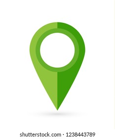 Location pin. Map pin flat icon vector design.