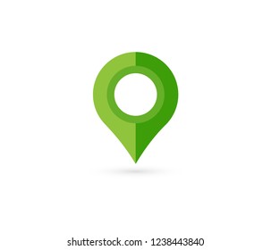 Location pin. Map pin flat icon vector design.