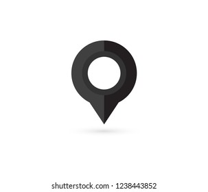 Location pin. Map pin flat icon vector design.