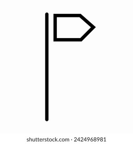 Location pin map icon. Flat design. Vector illustration sign on a white isolated background.