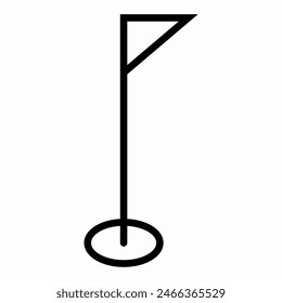 Location pin map icon. Flat design. Vector illustration sign on a white isolated background.