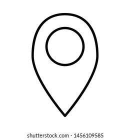 location pin map icon or logo illustration. Perfect use for website, pattern, design, etc.