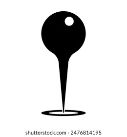 Location pin or map pin icon symbol. vector illustration
