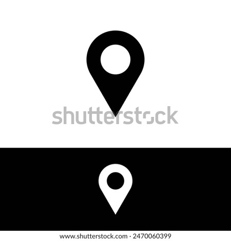 Location Pin, Map Marker, Destination Icon, vector, logo, clipart, illustration design. Editable location pin icon design.