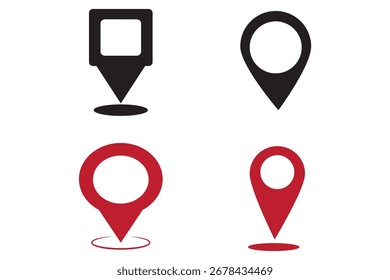 Position Pin Map Marker Zeiger Navigation Ziel Symbol Symbol Zeichen Punkt