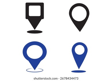 Position Pin Map Marker Zeiger Navigation Ziel Symbol Symbol Zeichen Punkt