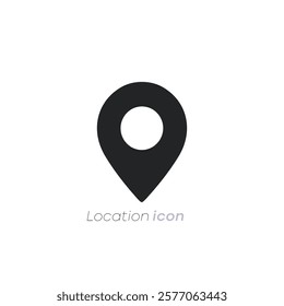 location pin. map marker. wayfinder icon

