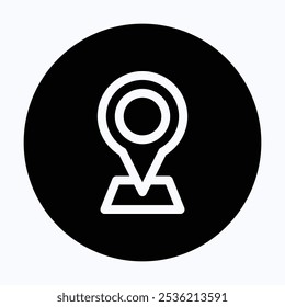 Location Pin Or Map And Navigation Vector Icon Symbol, 