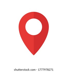 Location pin or pin map place location modern illustration flat design style icon