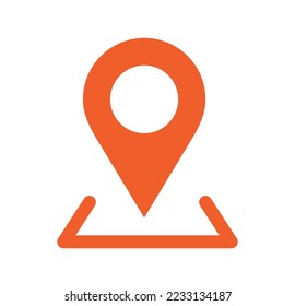Location pin map position icon