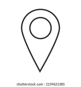 location pin for map vector design isolated on white