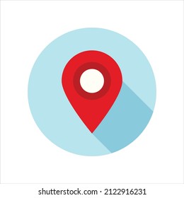 Diseño de símbolo de icono del vector del mapa de la ubicación
