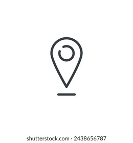 Location pin marker map icon, vector illustration