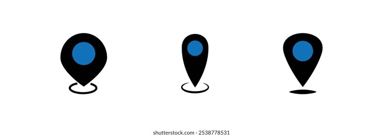 Location pin marker with white isolated background. Location map icon. Location pin. Location pin icon.