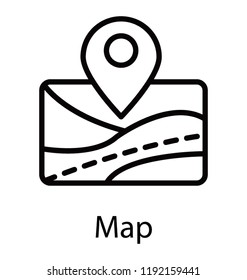 A location pin moving depicting a map 