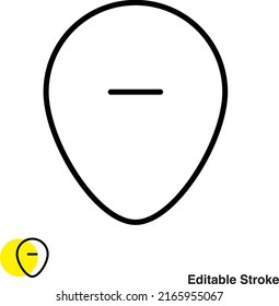 Location Pin Navigation Vector Line Icon