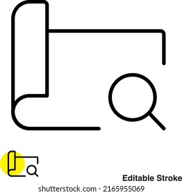Location Pin Navigation Vector Line Icon