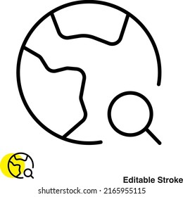 Location Pin Navigation Vector Line Icon