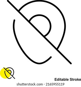Location Pin Navigation Vector Line Icon