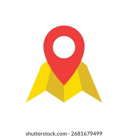 Locación pin en el mapa icono que representa mapas, navegación, viajes, direcciones, GPS y servicios de ubicación