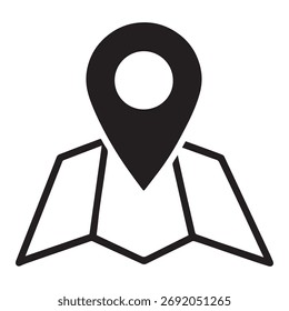 Ícone de Pin de Localização no Mapa