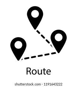 A location pin over a map depicting map navigation  