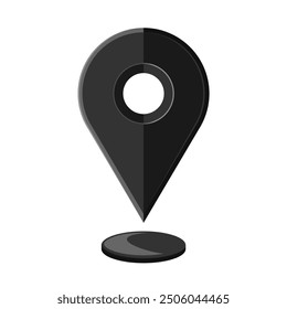 Location pin place marker. Location map pin icon. Map marker pointer icon. GPS location symbol. Modern map vector illustration icon isolated on white background.