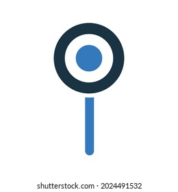 Location, pin, pointer icon. Simple editable vector graphics.