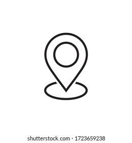 Location, pin, pointer icon symbol design