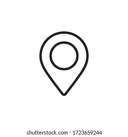 Location, pin, pointer icon symbol design