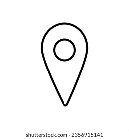 Location, pin, pointer icon symbol design
