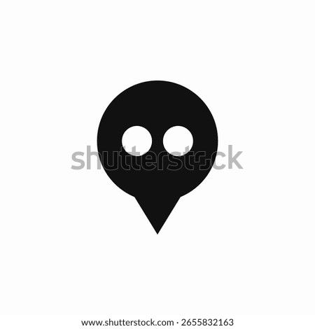 location pin preferences icon sign vector