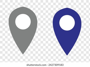 Location pin set. Map pin location icons Vector illustration black, red, blue orange colors. Vector illustration. Eps file 349.