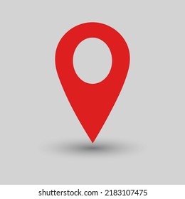 location pin sign, gps sign, pointer