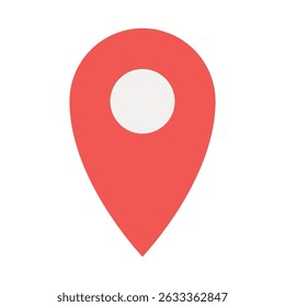 Location pin sign symbol vector flat icon