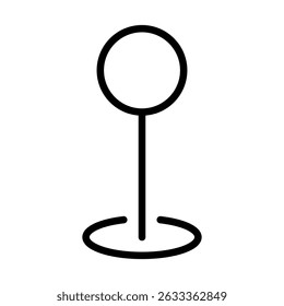 Location pin sign symbol vector flat icon