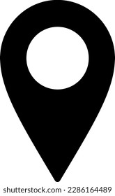 Location Pin Sign Travel Trip Plan Tourism Transportation Semi-Solid