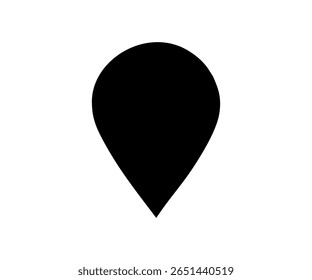 Location pin symbol. Pointer, Position sign. Flat style, GPS location symbol vector design and illustration.
