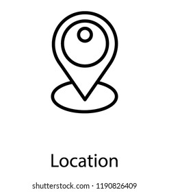 Location pin used for location identification 