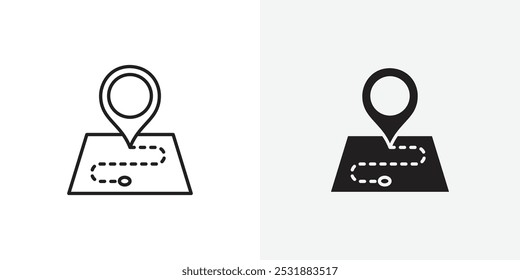 Conjunto de iconos de vector de pin de Locación. Ilustrador de Vector de stock. EPS 10