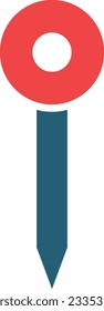 Glifo De Vector De Pin De Ubicación Icono De Dos Colores Para Uso Personal Y Comercial.
